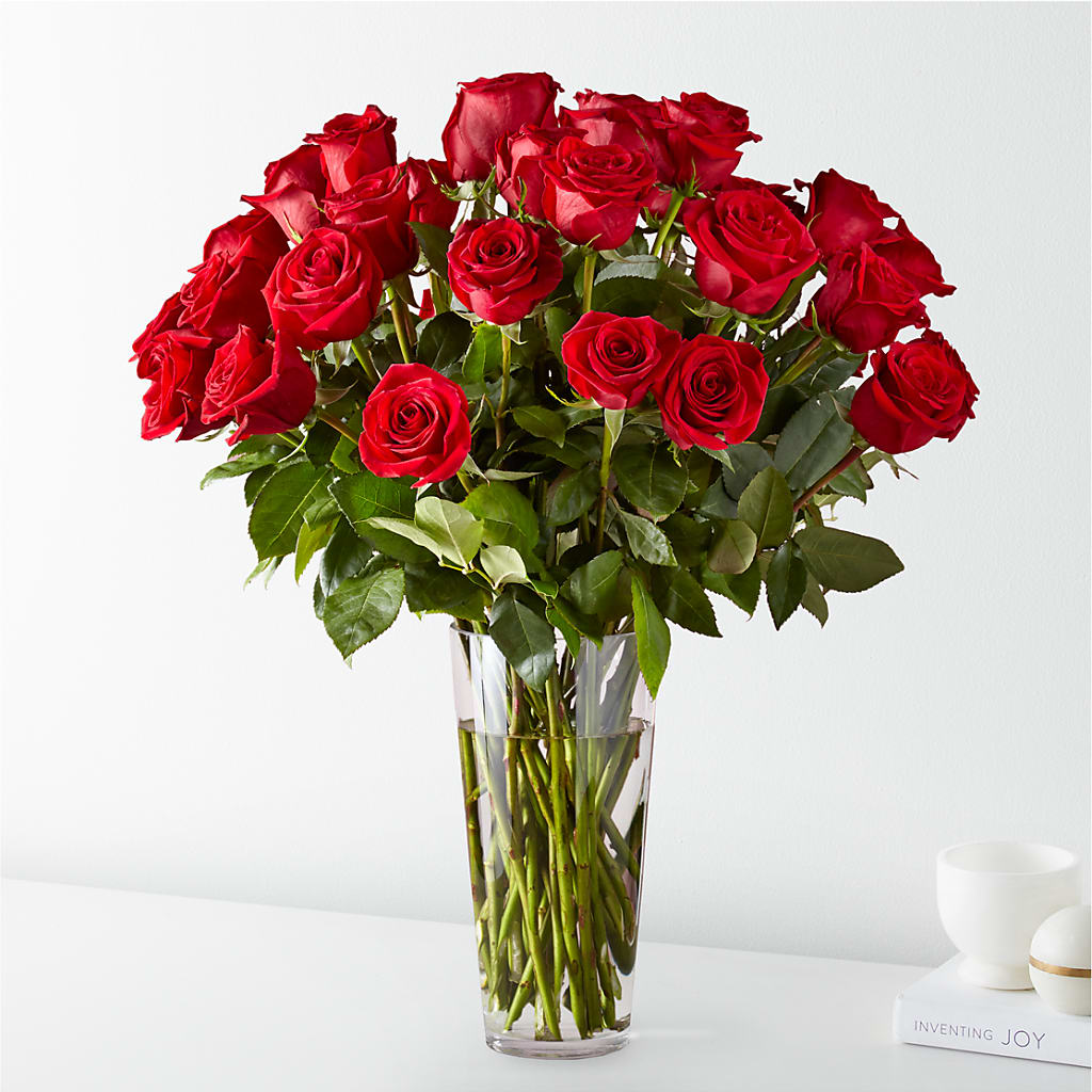 Long Stem Red Rose Bouquet – Touch Of Roses Inc, Visalia CA