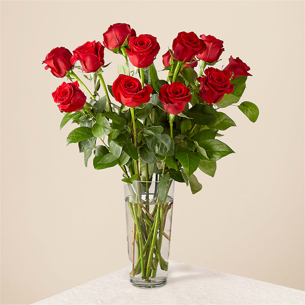 Long Stem Red Rose Bouquet – Touch Of Roses, Visalia CA