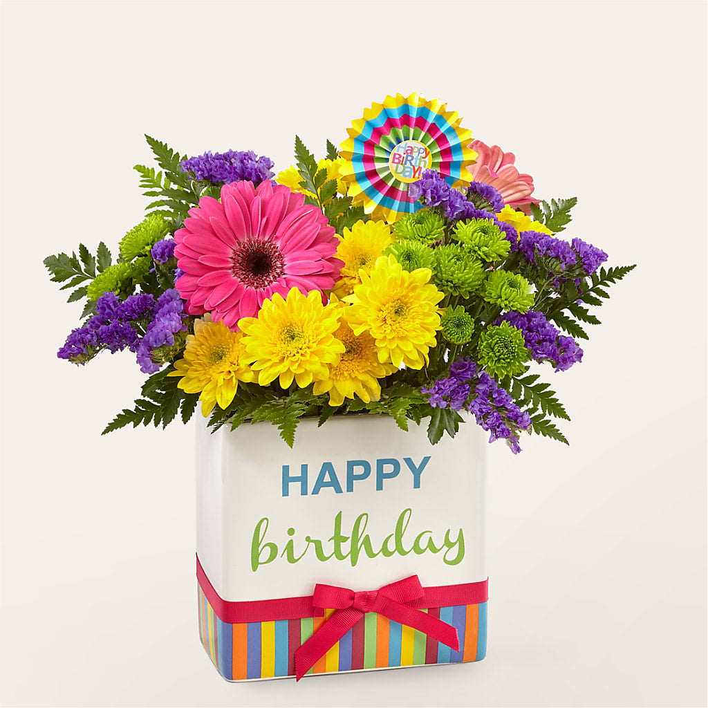 Birthday Brights Bouquet – Touch Of Roses INC, Visalia CA