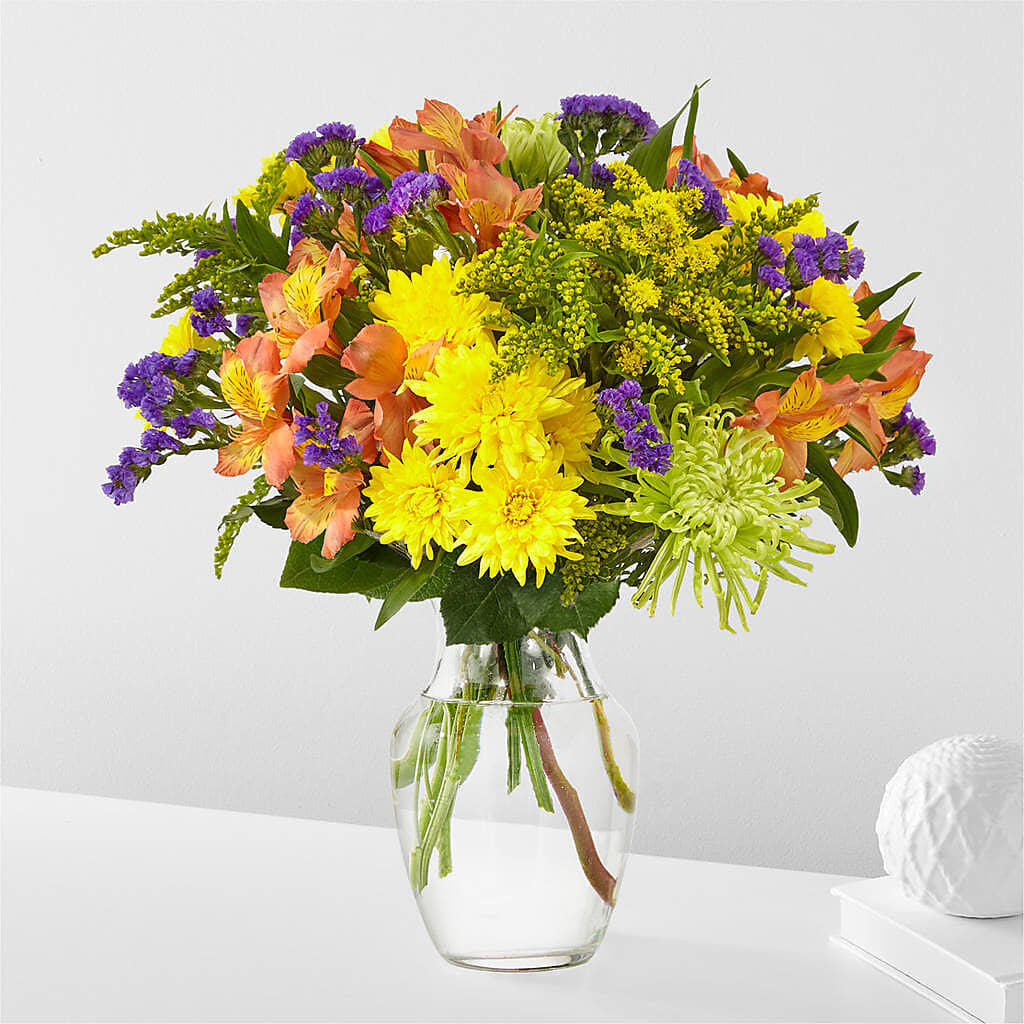Marmalade Skies Bouquet – Touch Of Roses, Visalia CA
