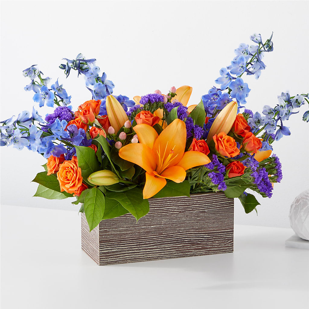 Radiant Citrus Box Bouquet – Touch Of Roses Inc, Visalia CA