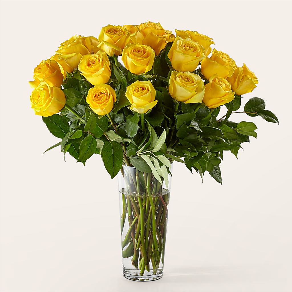 Long Stem Yellow Rose Bouquet – Touch Of Roses Inc, Visalia CA