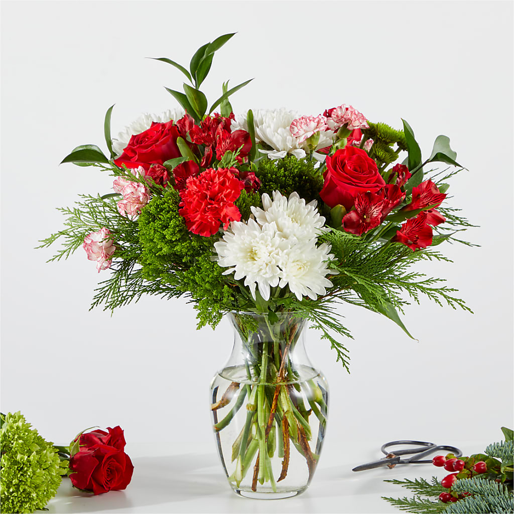 Merry Moment Bouquet – A Florist Original – Touch Of Roses INC, Visalia CA