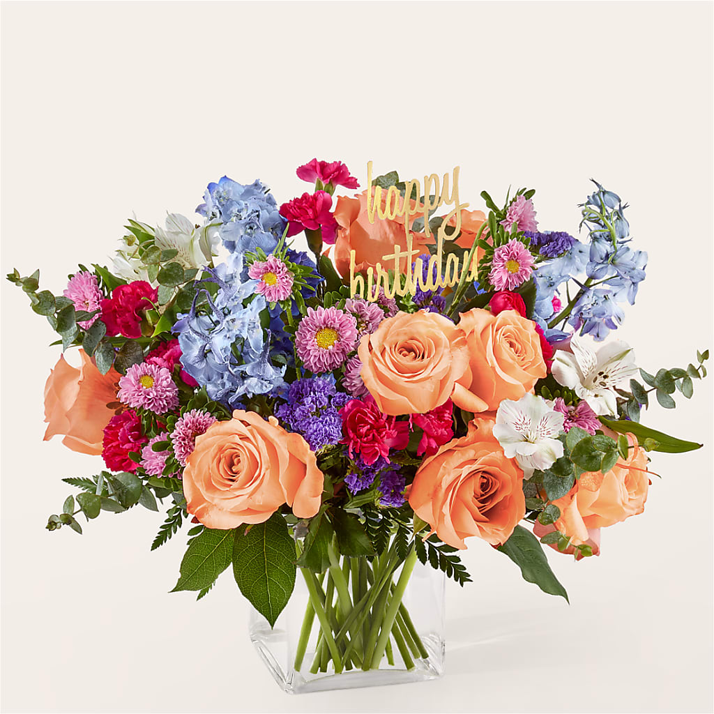 Birthday Bash Bouquet – Touch Of Roses, Visalia CA