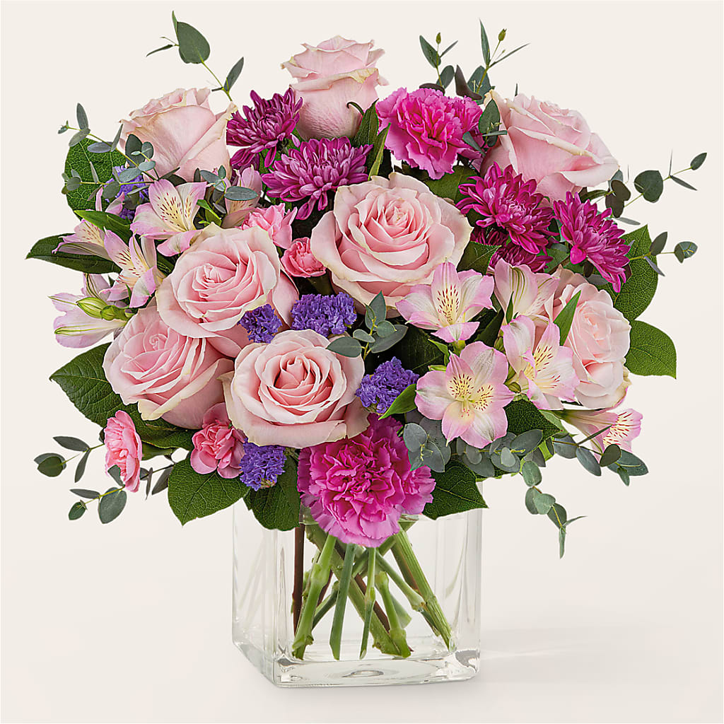 Rosy Radiance Bouquet – Touch Of Roses Inc, Visalia CA