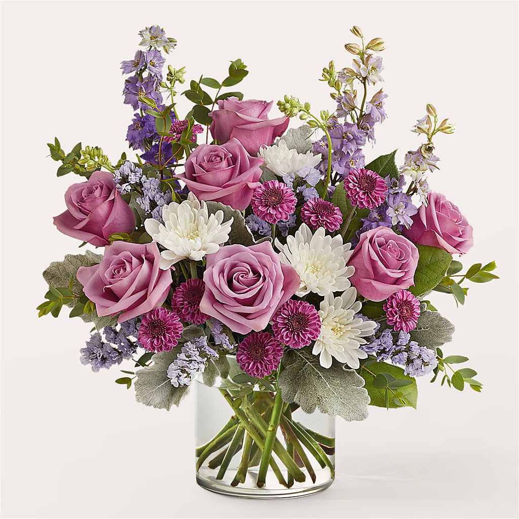 Violet Frost Bouquet – Touch Of Roses Inc, Visalia CA