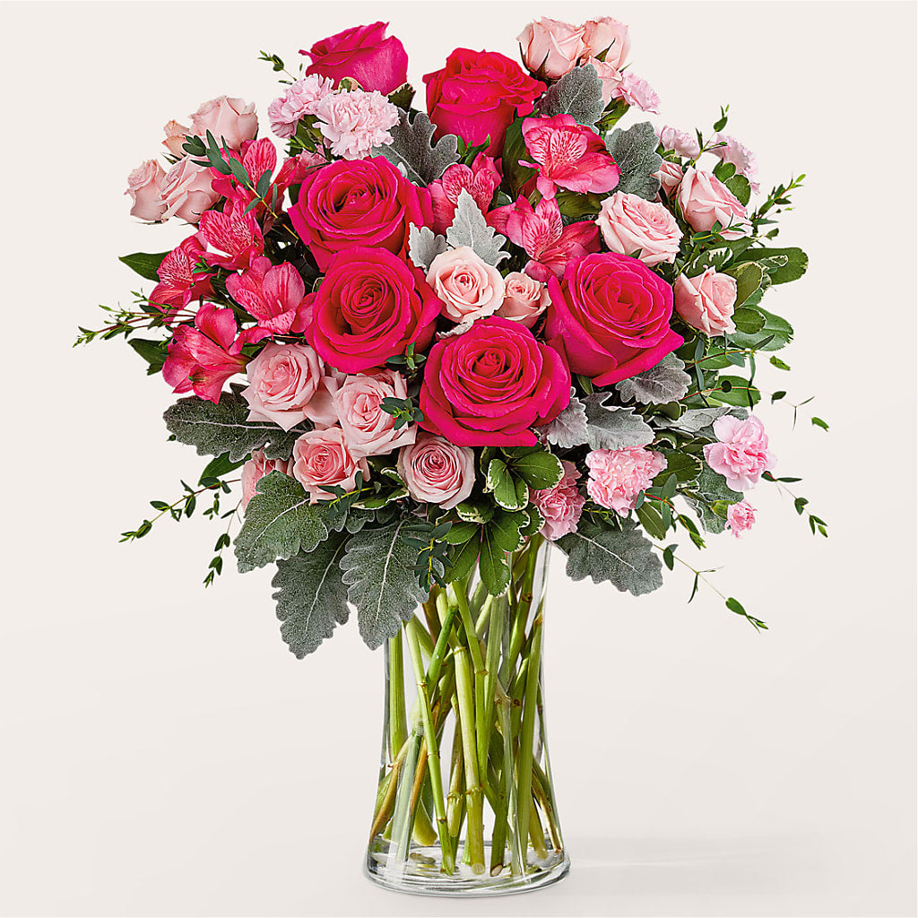 Tickled Pink Bouquet – Touch Of Roses Inc, Visalia CA