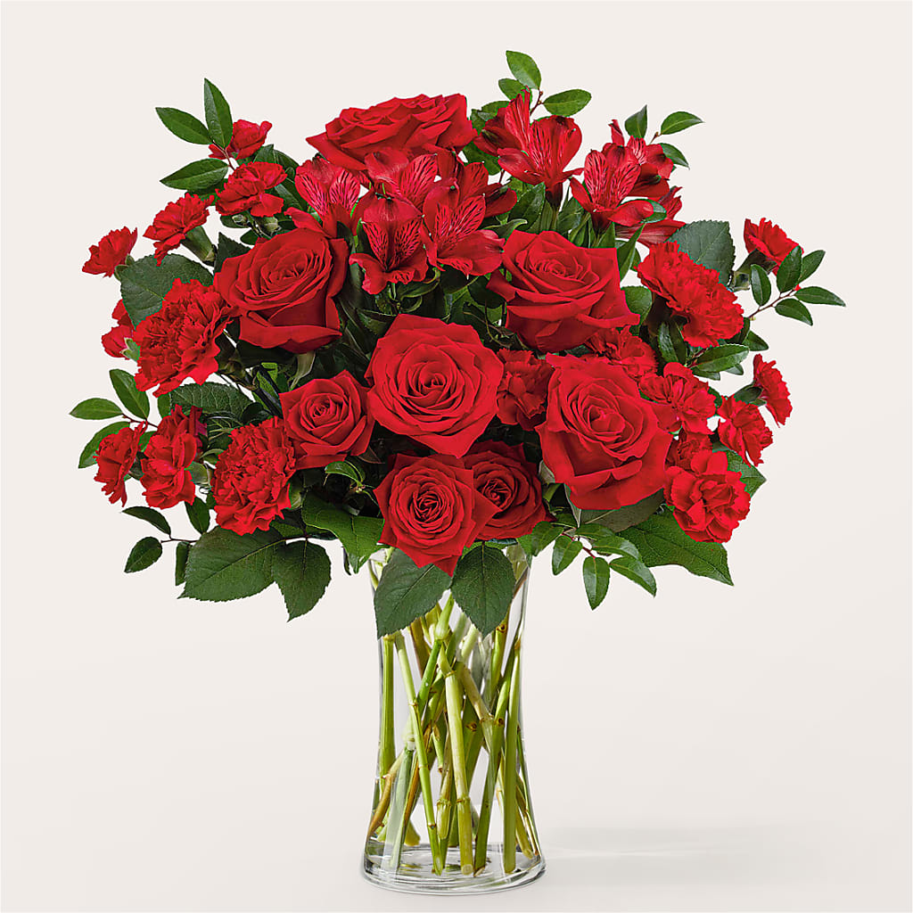 Brilliant Ruby Bouquet – Touch Of Roses Inc, Visalia CA