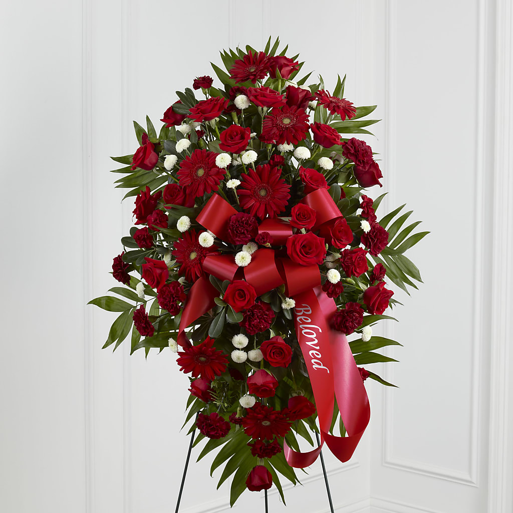 Treasured Memories Standing Spray – Touch Of Roses Inc, Visalia CA