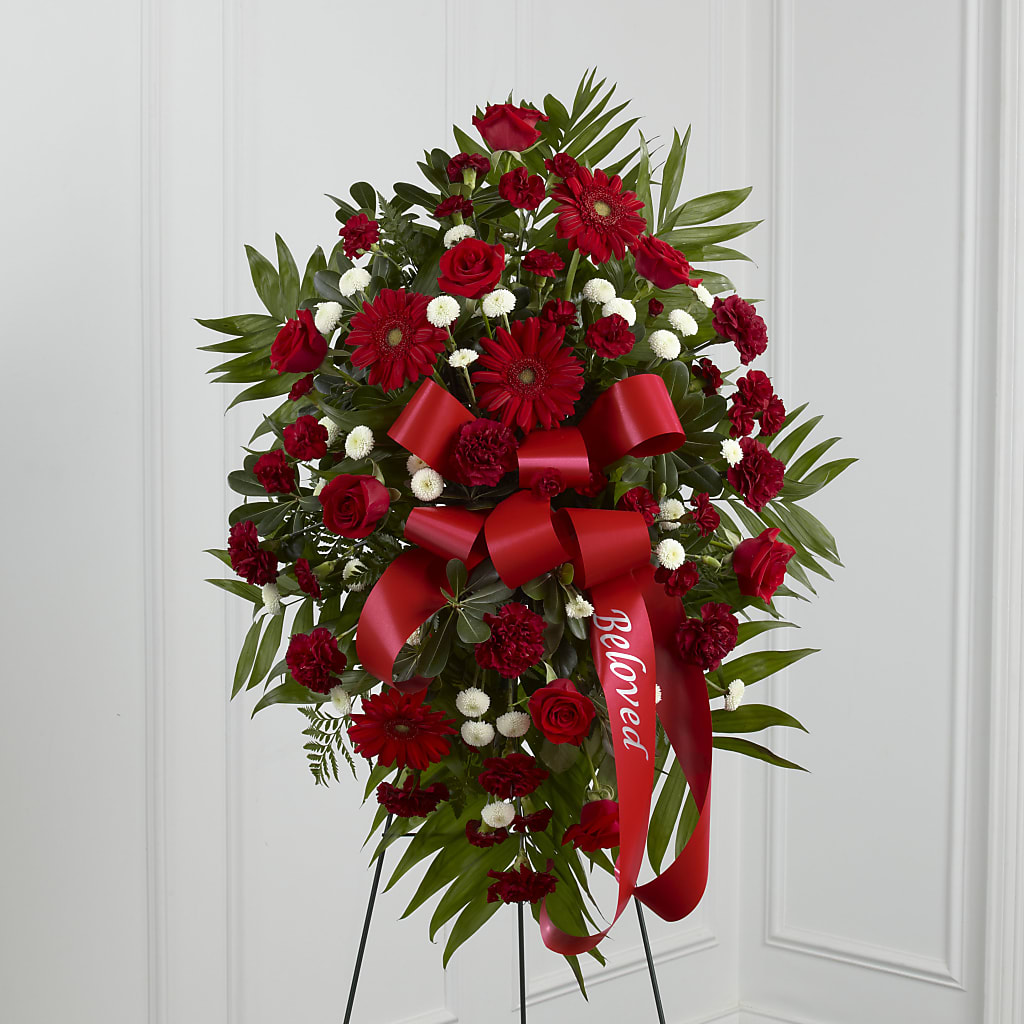 Treasured Memories Standing Spray – Touch Of Roses INC, Visalia CA