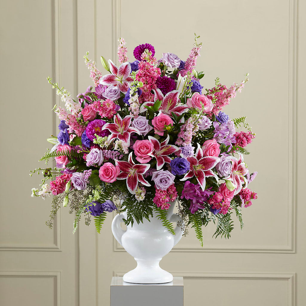 Peaceful Tribute Arrangement – Touch Of Roses Inc, Visalia CA