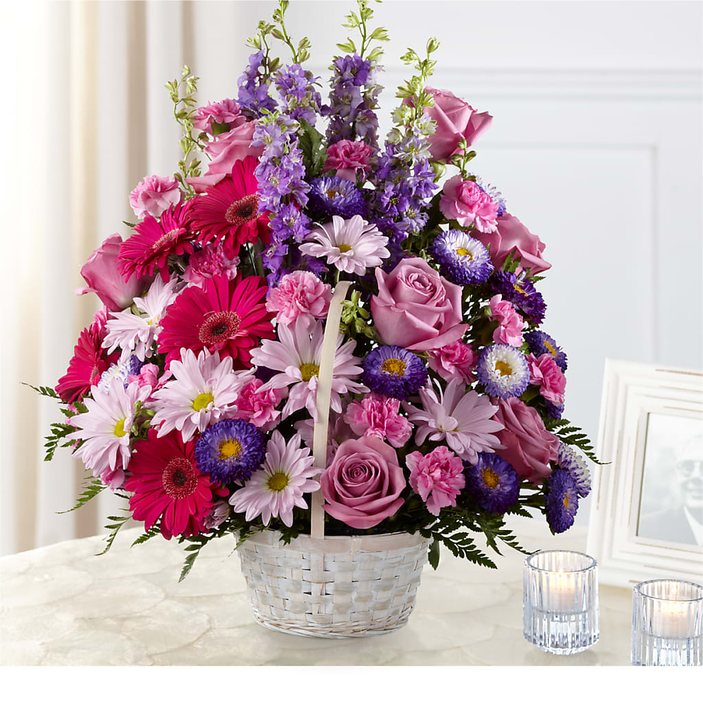Pastel Peace Basket – Touch Of Roses Inc, Visalia CA