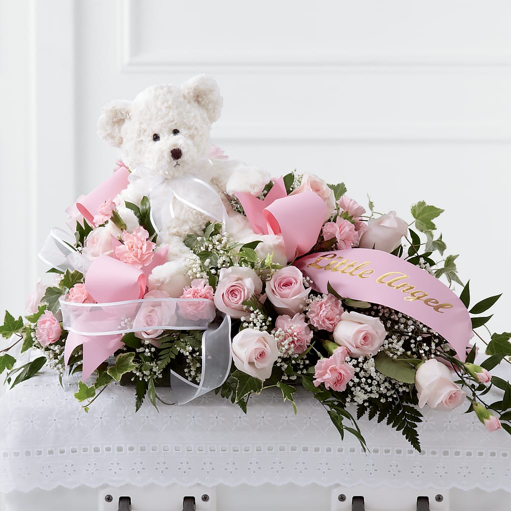 Touch of Sympathy Casket Spray – Touch Of Roses Inc, Visalia CA