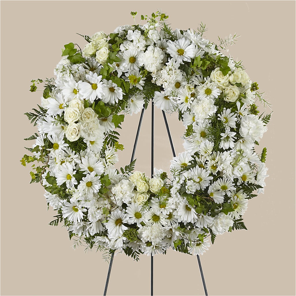 Faithful Wishes Wreath – Touch Of Roses Inc, Visalia CA