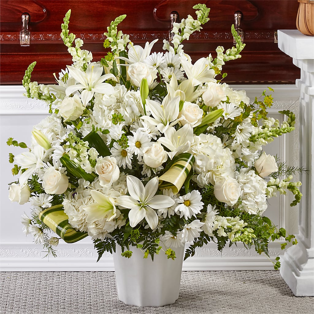 Thoughts of Tranquility Floor Basket – Touch Of Roses Inc, Visalia CA