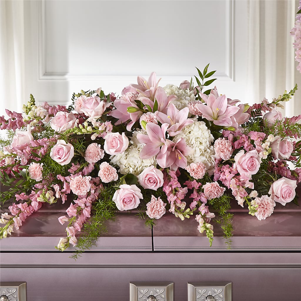 Life & Remembrance Casket Spray – Touch Of Roses Inc, Visalia CA