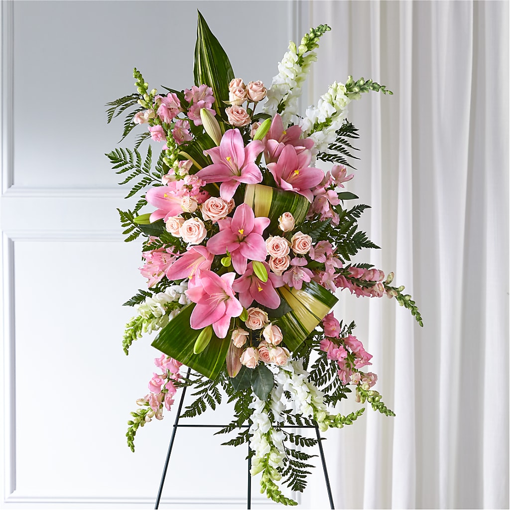 Elegant Embrace Standing Spray – Touch Of Roses Inc, Visalia CA