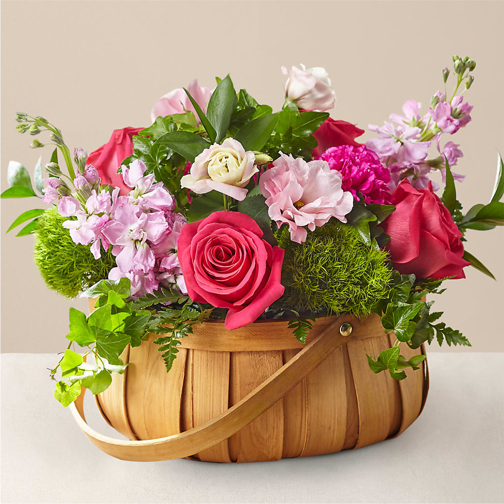 Radiance in Bloom Basket – Touch Of Roses INC, Visalia CA
