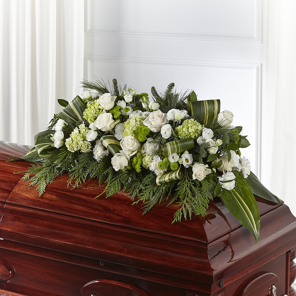 Hopeful Gesture Casket Spray – Touch Of Roses Inc, Visalia CA