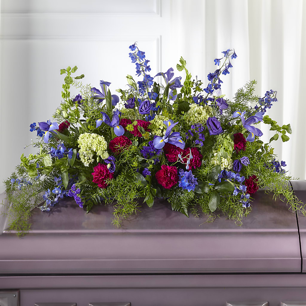 Always Treasured Casket Spray – Touch Of Roses Inc, Visalia CA