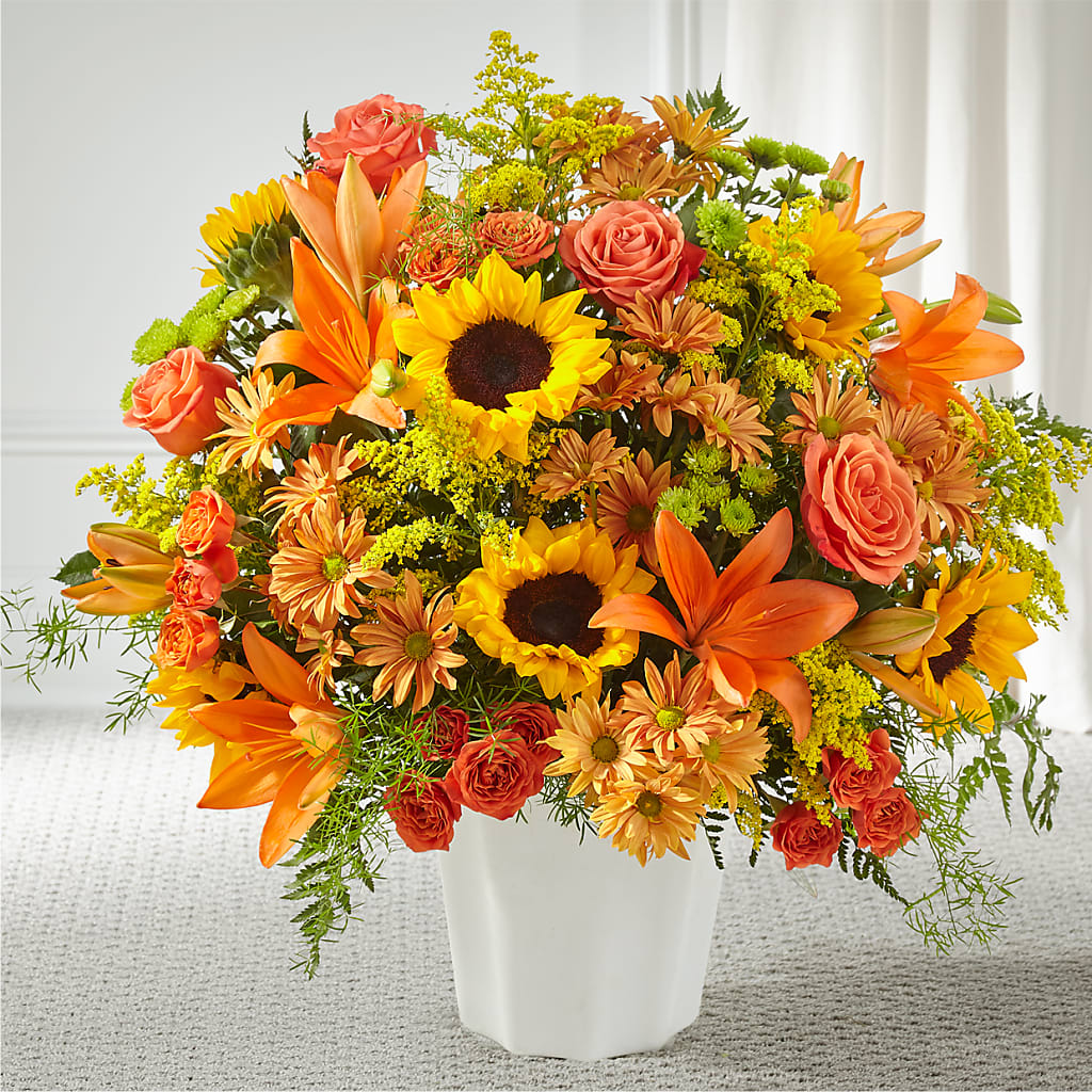 Harvest Thoughts Floor Basket – Touch Of Roses INC, Visalia CA