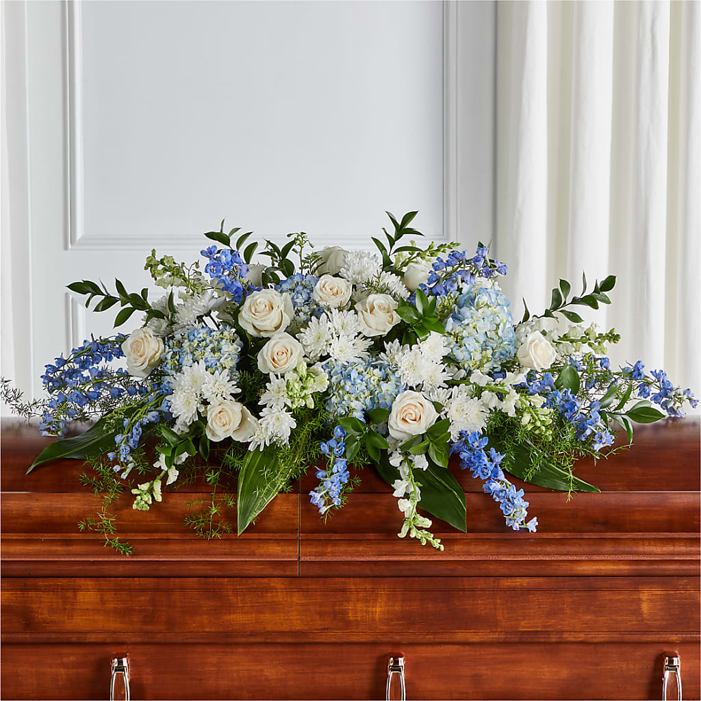 Timeless Essence Casket Spray – Touch Of Roses Inc, Visalia CA