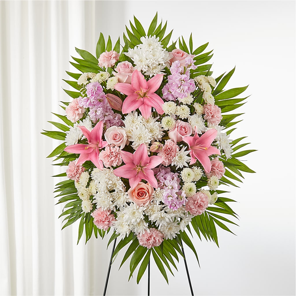 Offering Solace Standing Spray – Touch Of Roses INC, Visalia CA