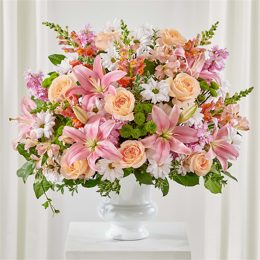 Heartfelt Gesture Urn Arrangement – Touch Of Roses Inc, Visalia CA