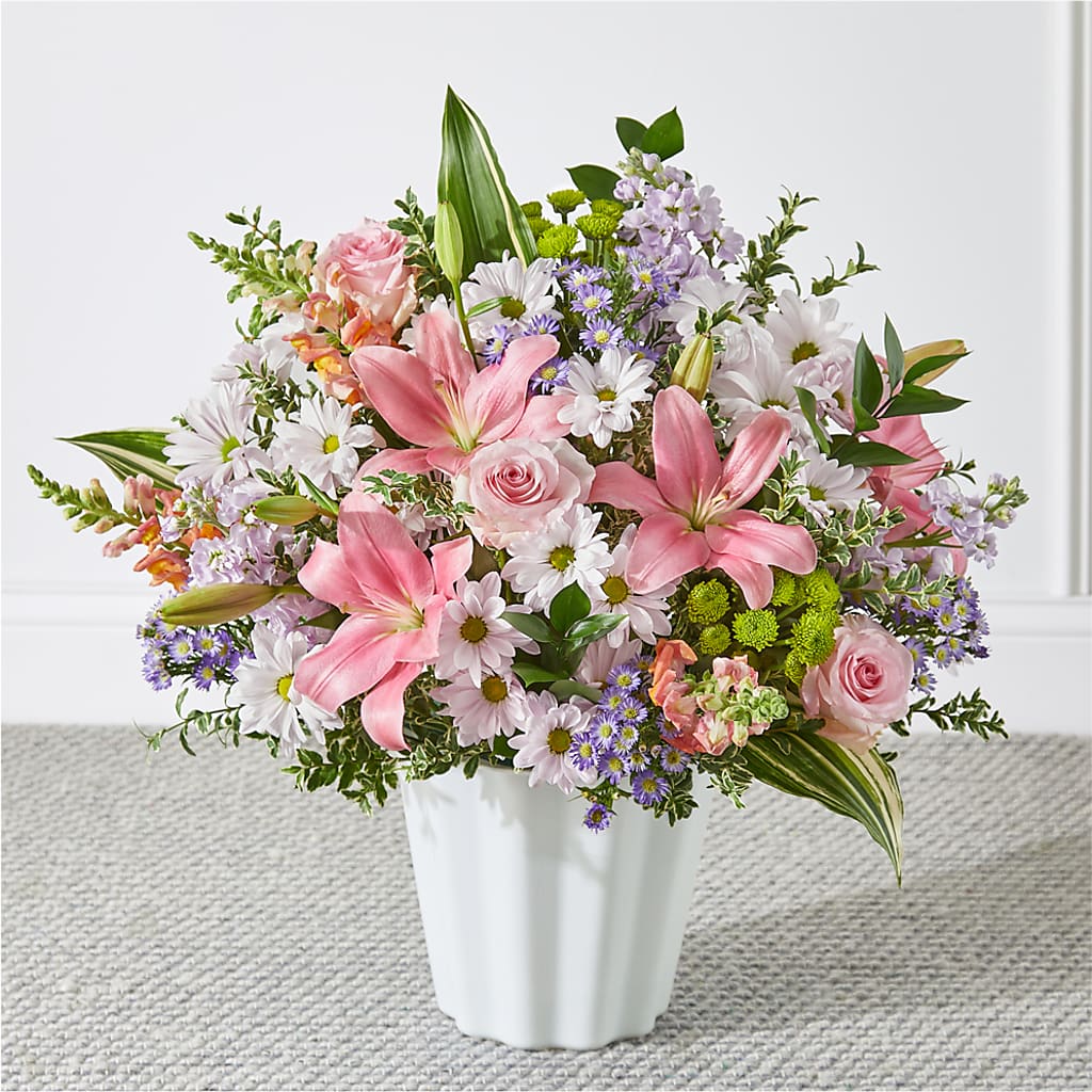Abundant Compassion Floor Basket – Touch Of Roses INC, Visalia CA
