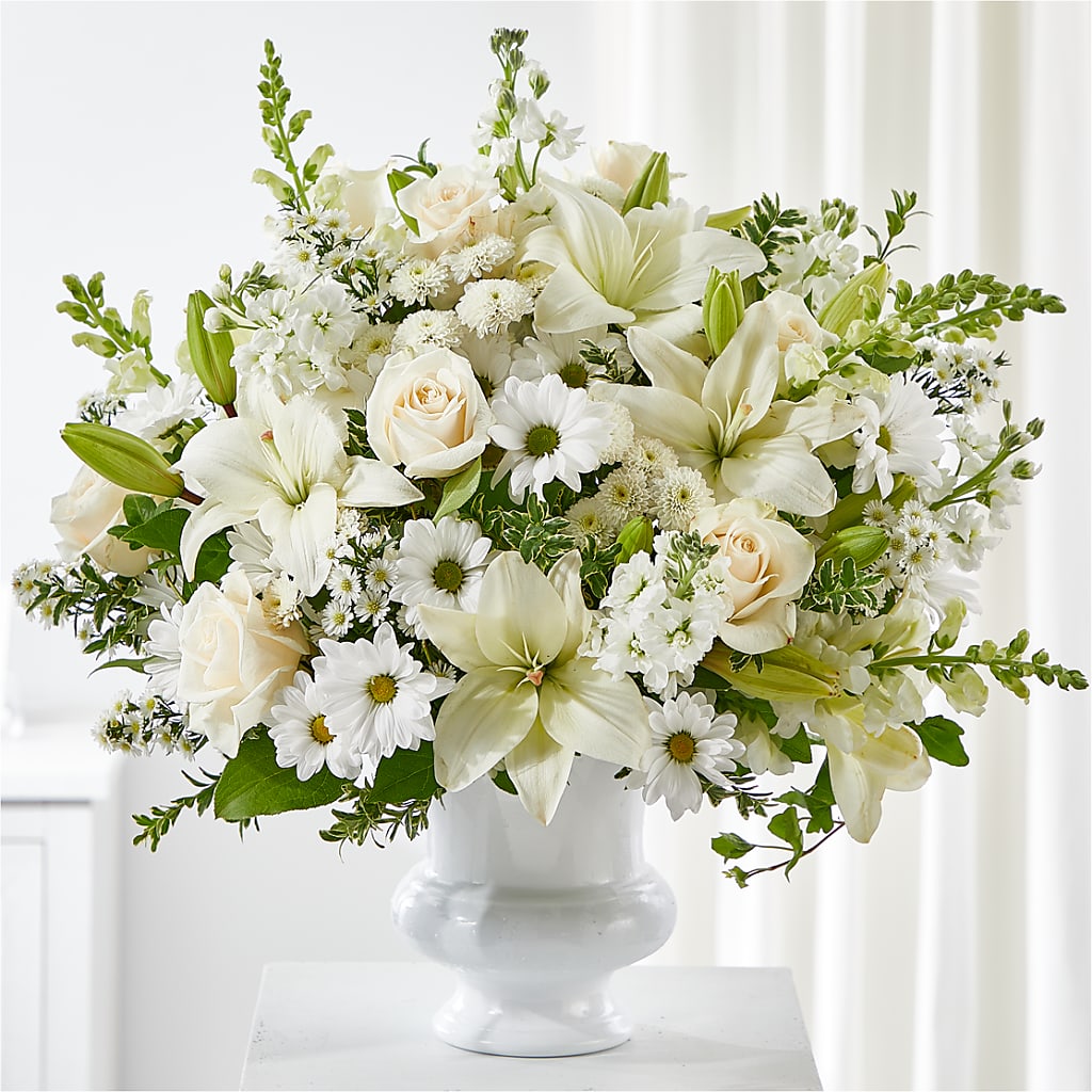 Uplifting Urn Arrangement – Touch Of Roses Inc, Visalia CA