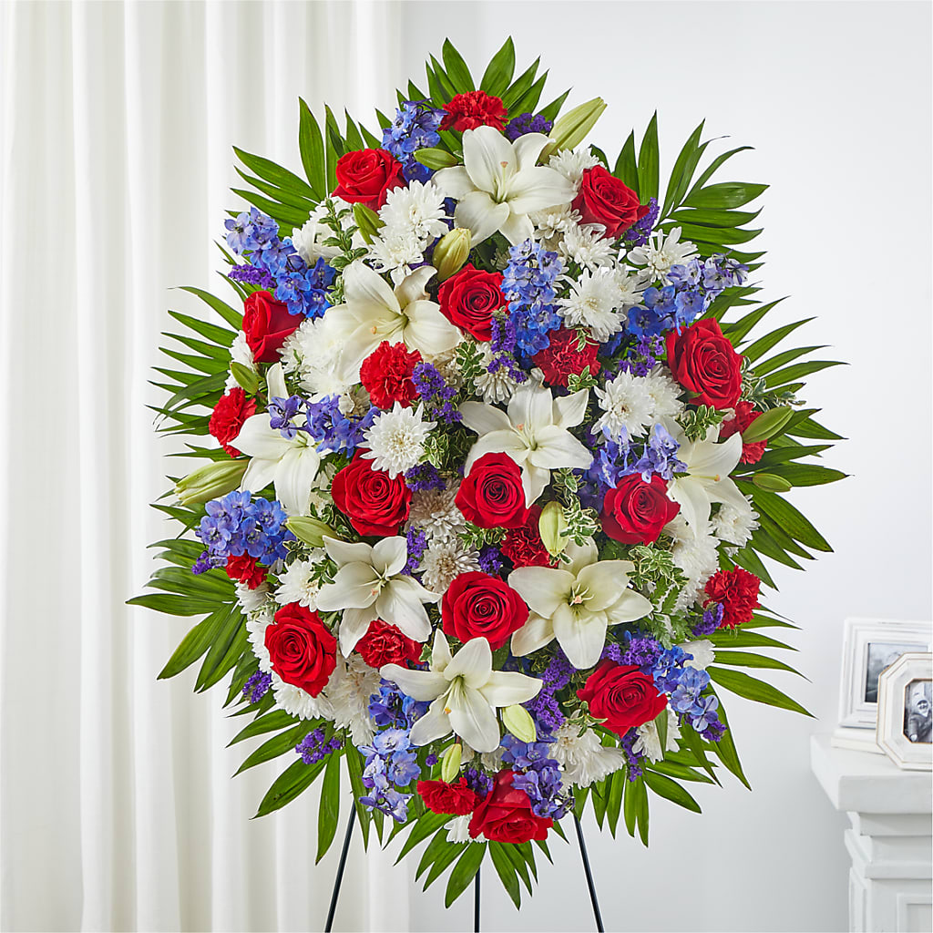 Cherished Service Standing Spray – Touch Of Roses Inc, Visalia CA