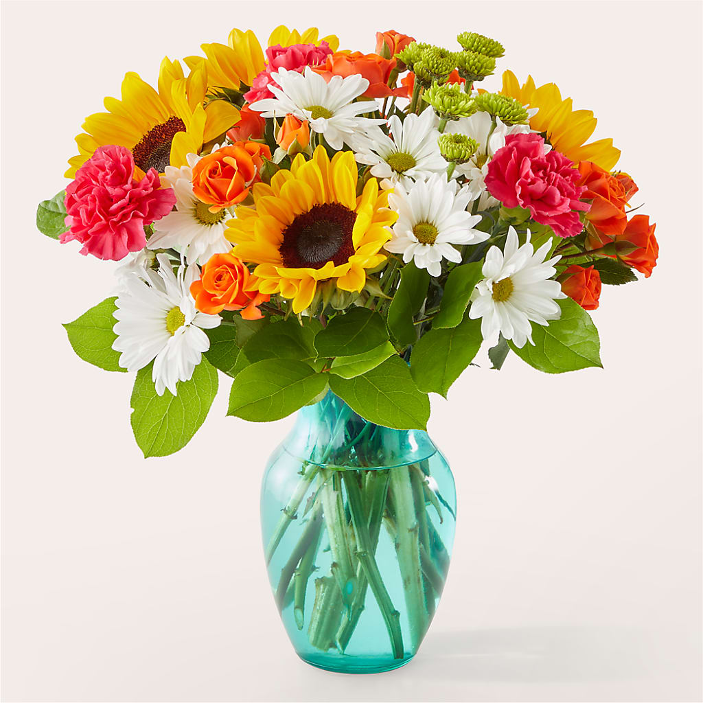 Sun-drenched Blooms Bouquet – Touch Of Roses Inc, Visalia CA