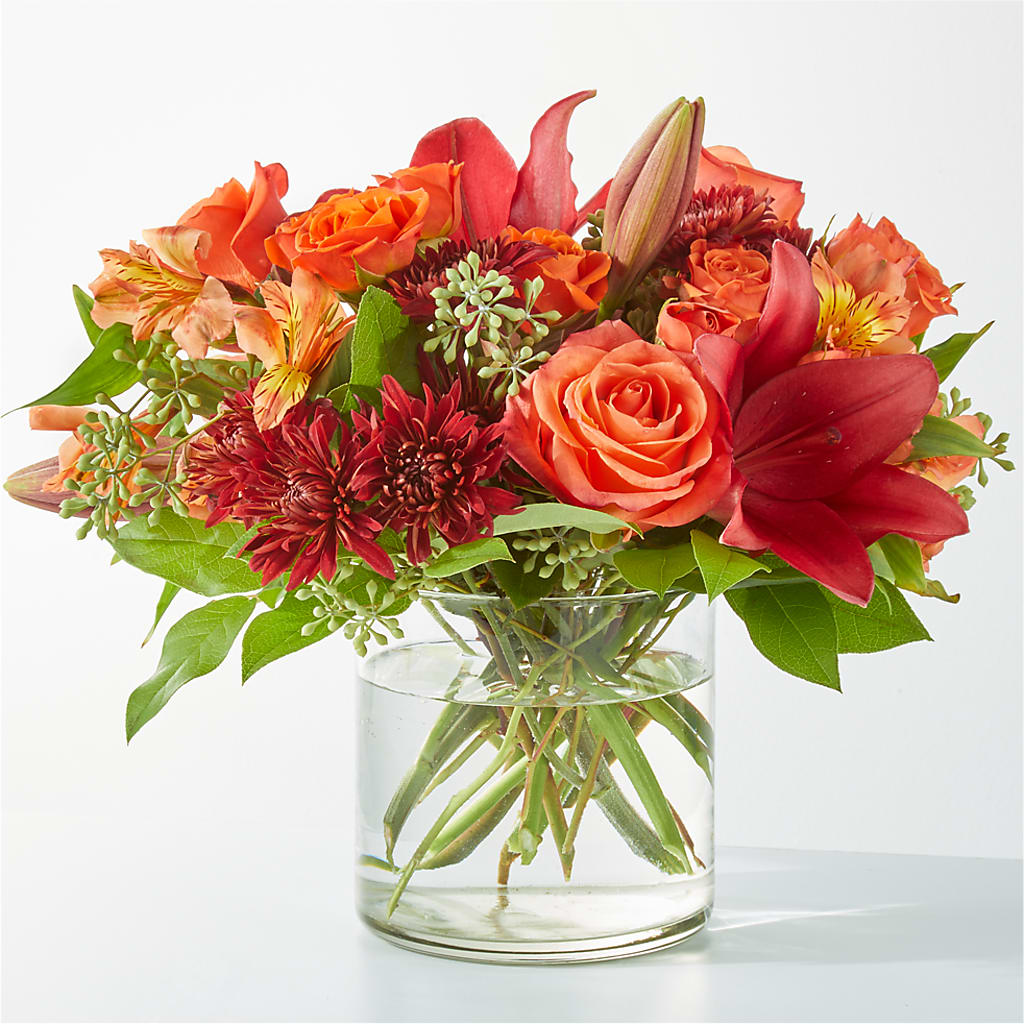 Crimson Leaves Bouquet – Touch Of Roses INC, Visalia CA