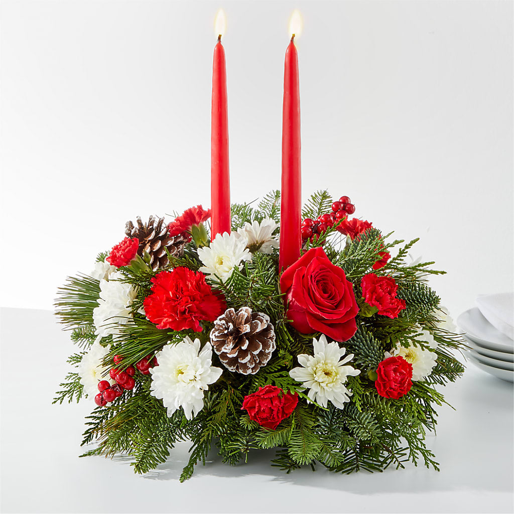 Holiday Soiree Centerpiece – Touch Of Roses INC, Visalia CA