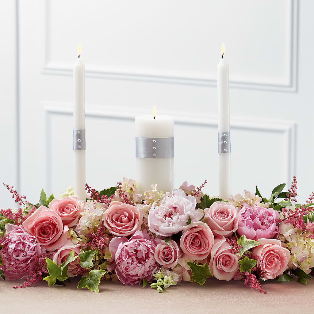 Worldwide Romance Unity Candle Arrangement – Touch Of Roses Inc, Visalia CA