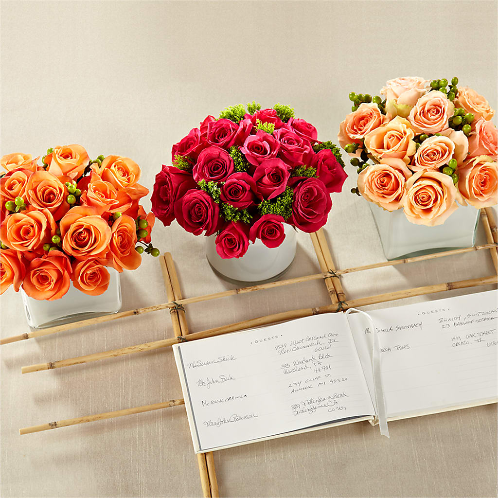 Dawn Rose Centerpiece – Touch Of Roses Inc, Visalia CA