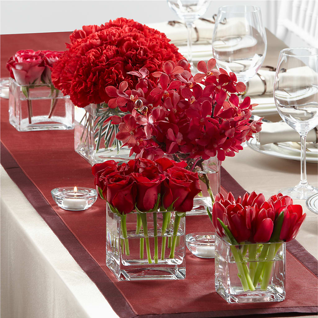 Modern Grace Centerpiece – Touch Of Roses Inc, Visalia CA