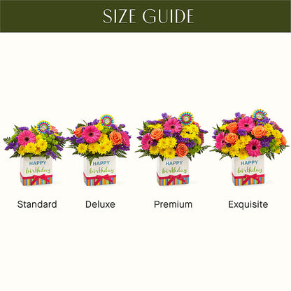 Birthday Brights Bouquet –  Touch Of Roses, Visalia CA