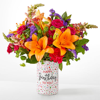 Birthday Palooza Bouquet –  Touch Of Roses, Visalia CA