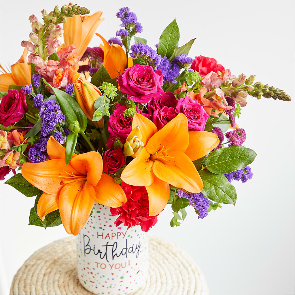 Birthday Palooza Bouquet –  Touch Of Roses, Visalia CA