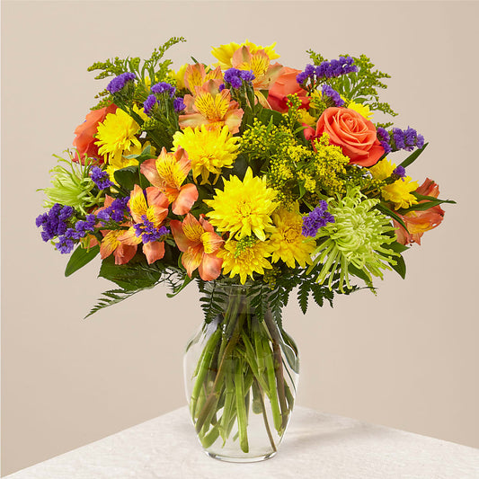 Marmalade Skies Bouquet –  Touch Of Roses, Visalia CA