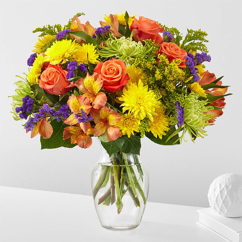 Marmalade Skies Bouquet –  Touch Of Roses, Visalia CA