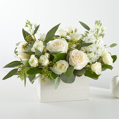 Fresh Linen Box Bouquet –  Touch Of Roses Inc, Visalia CA