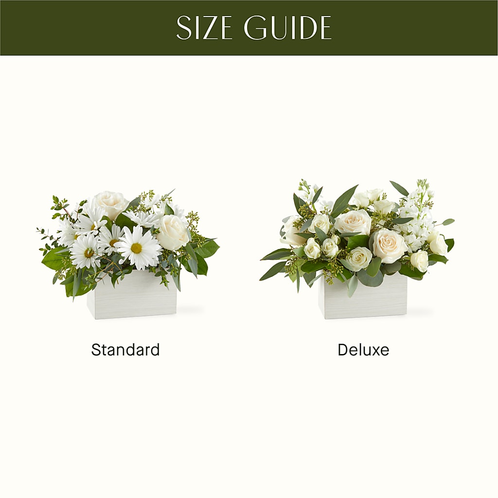 Fresh Linen Box Bouquet –  Touch Of Roses, Visalia CA