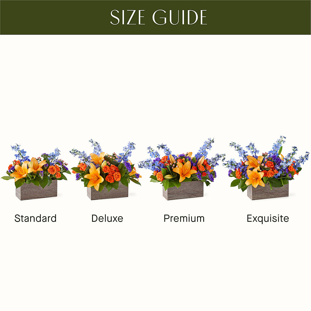 Radiant Citrus Box Bouquet –  Touch Of Roses, Visalia CA