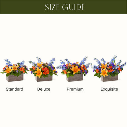 Radiant Citrus Box Bouquet –  Touch Of Roses, Visalia CA