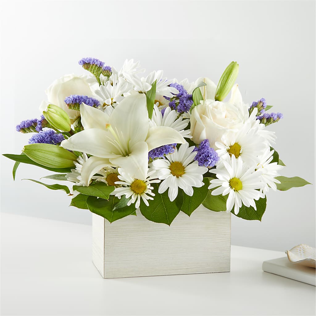 Beyond Blue Box Bouquet –  Touch Of Roses Inc, Visalia CA
