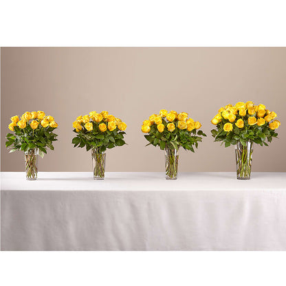 Long Stem Yellow Rose Bouquet –  Touch Of Roses, Visalia CA
