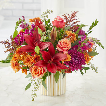 Burgundy Landscape Bouquet –  Touch Of Roses Inc, Visalia CA