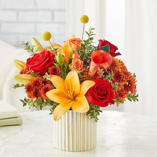 Scarlet Skies Bouquet –  Touch Of Roses, Visalia CA